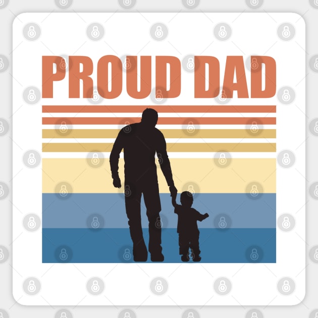 Proud Dad - Fathers Day Sticker by DPattonPD